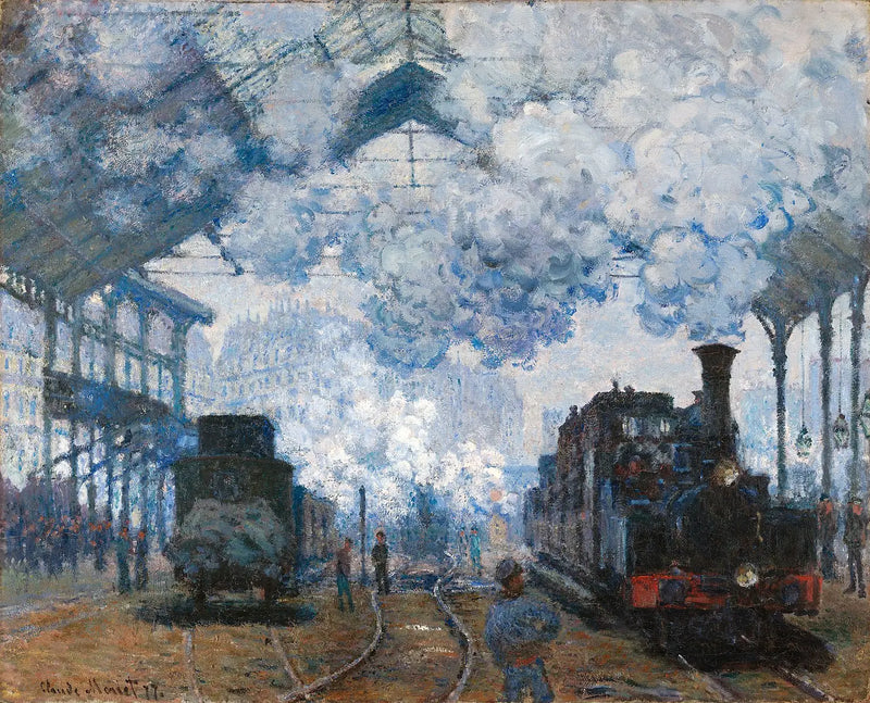 Stacja Saint-Lazare, przyjazd pociągu - Claude Monet