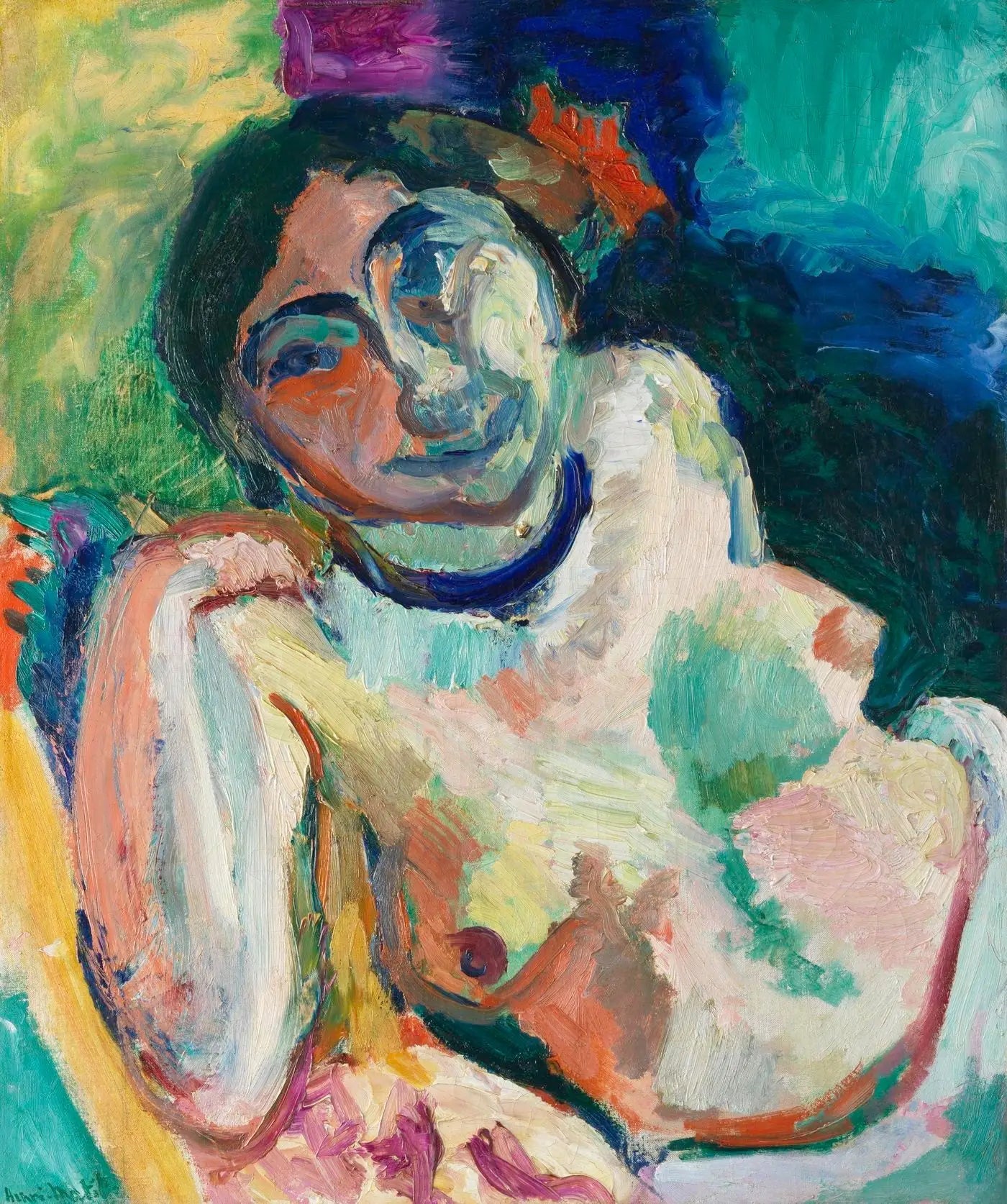 Reproduction du tableau « La Gitane - Henri Matisse » par Alpha Reproduction en peinture à l’huile