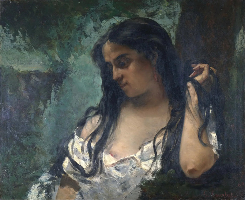 Zamyslona Cyganeczka - Gustave Courbet