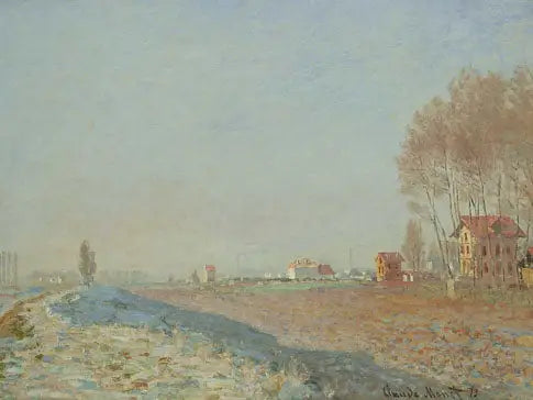 Lód na równinach Colombes - Claude Monet