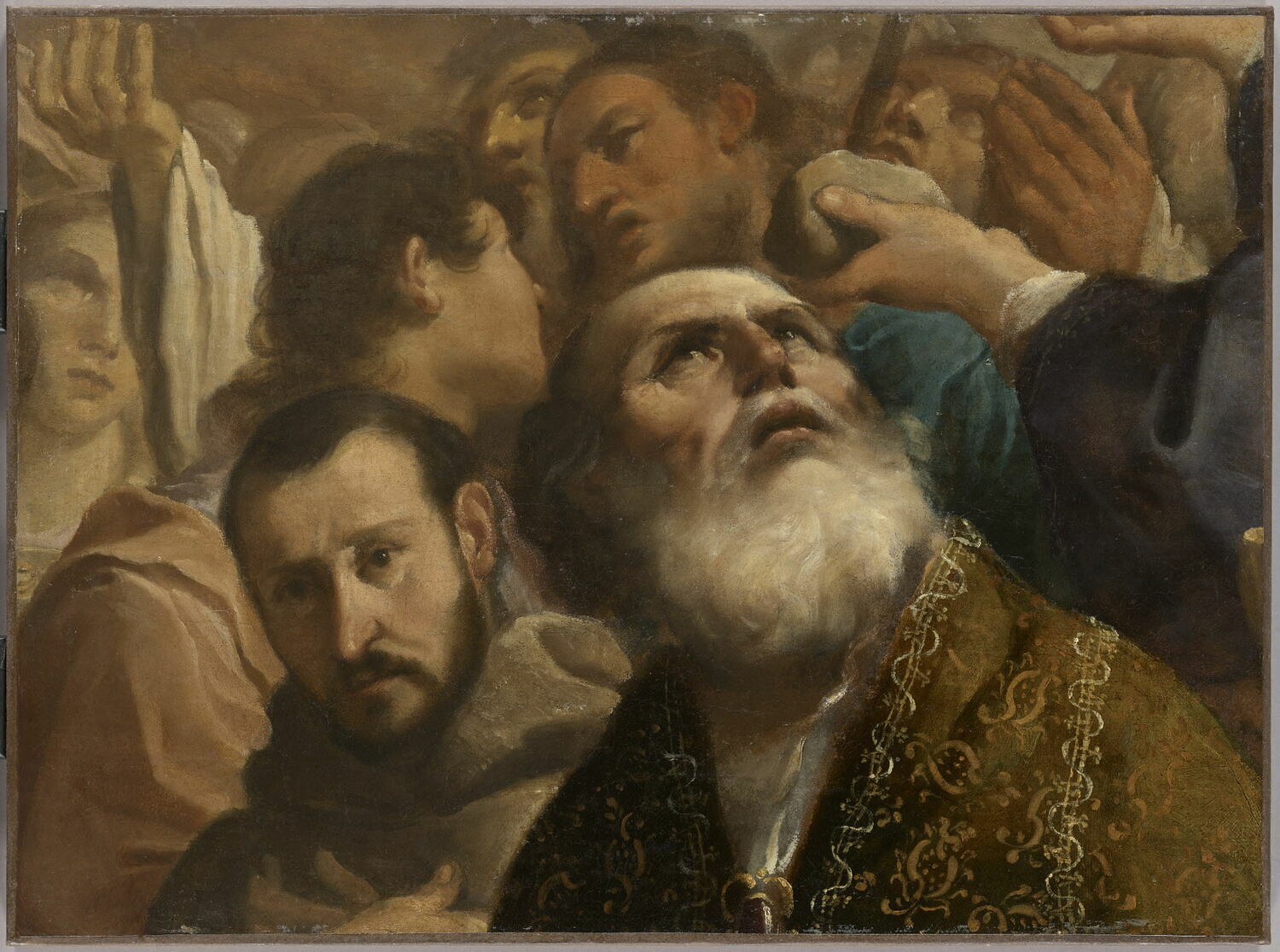 La Gloire de tous les saints. Fragment - Guercino image 1 reproduction artisanale de tableau