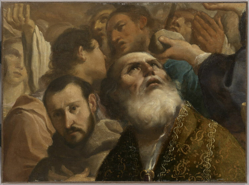 Chwała wszystkich świętych. Fragment - Guercino