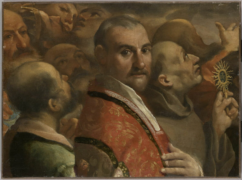 Chwała wszystkich świętych. Fragment - Guercino