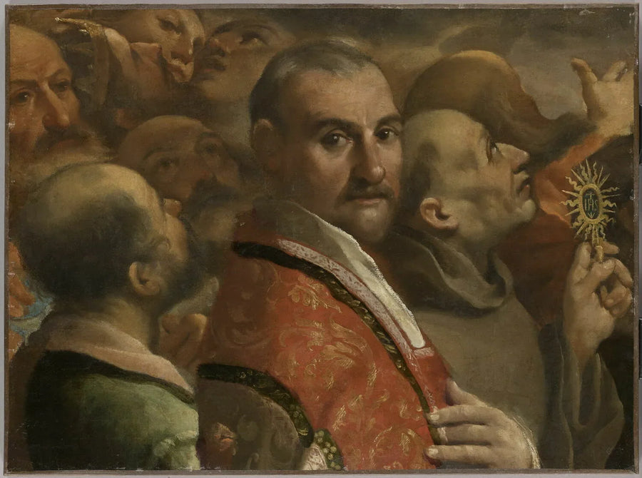 Chwała wszystkich świętych. Fragment - Guercino