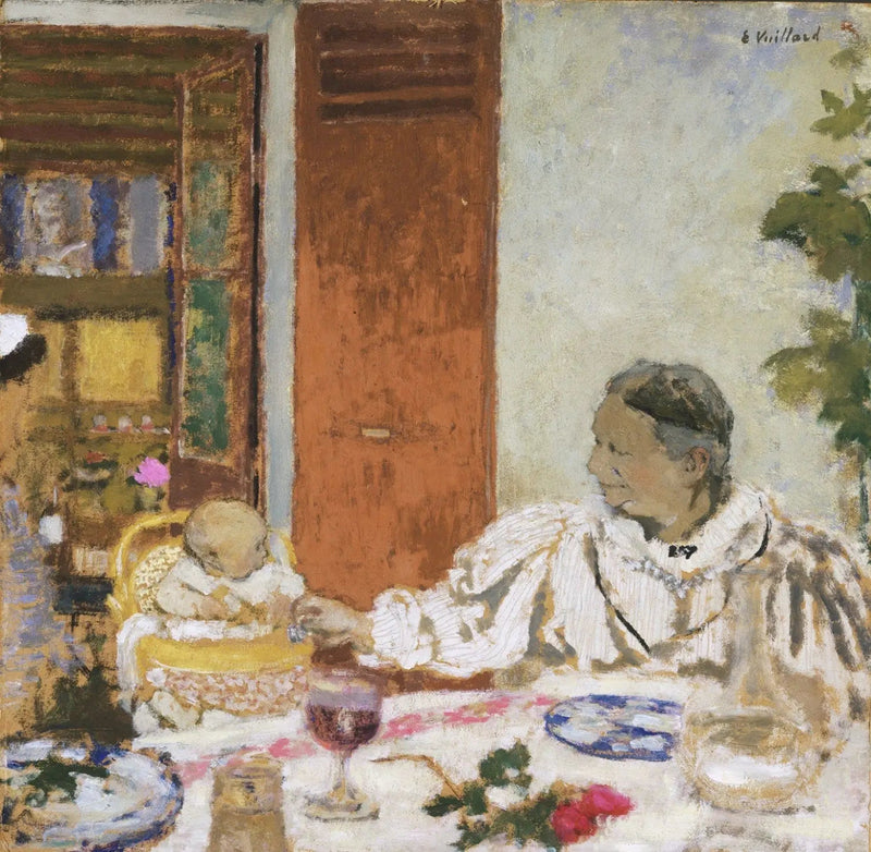 Babcia. Do stołu - Édouard Vuillard