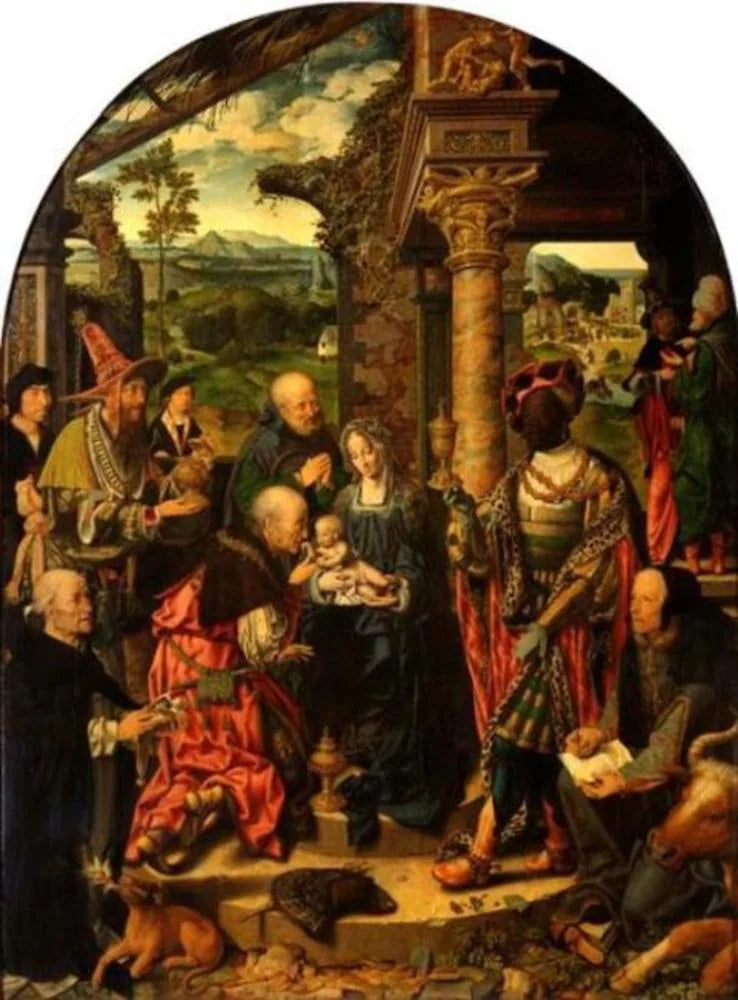 Wielka adoracja królów - Joos van Cleve