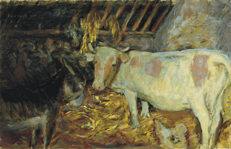 Stodoła (krowa w oborze) - Pierre Bonnard
