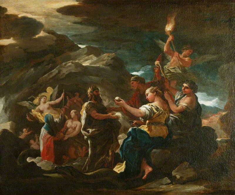 Jaskinia wieczności - Luca Giordano