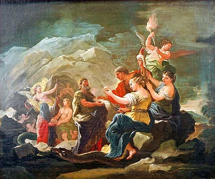 Jaskinia wieczności - Luca Giordano
