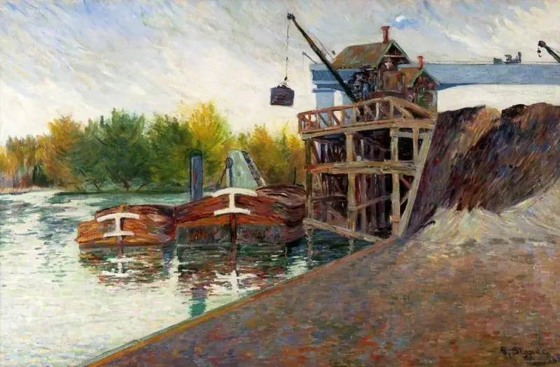 Żuraw węglowy, Clichy - Paul Signac