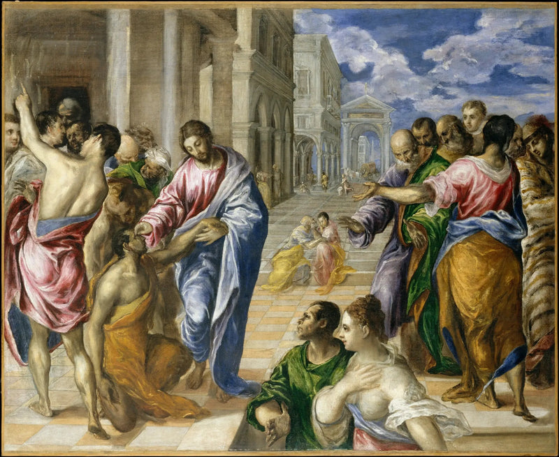 Uzdrowienie niewidomego - El Greco
