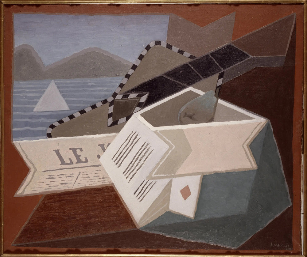 La guitare devant la mer - Juan Gris - Alpha Reproduction