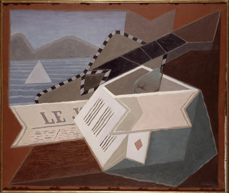 Gitara przed morzem - Juan Gris