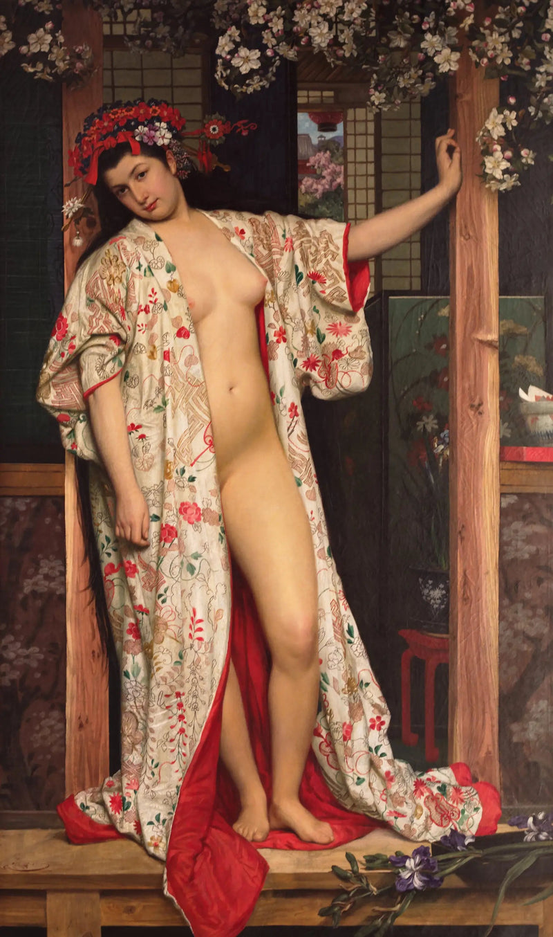Japońska kobieta w kąpieli - James Tissot
