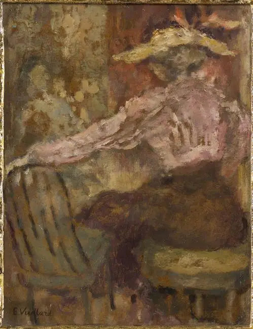 Młoda kobieta w różowej bluzce - Édouard Vuillard