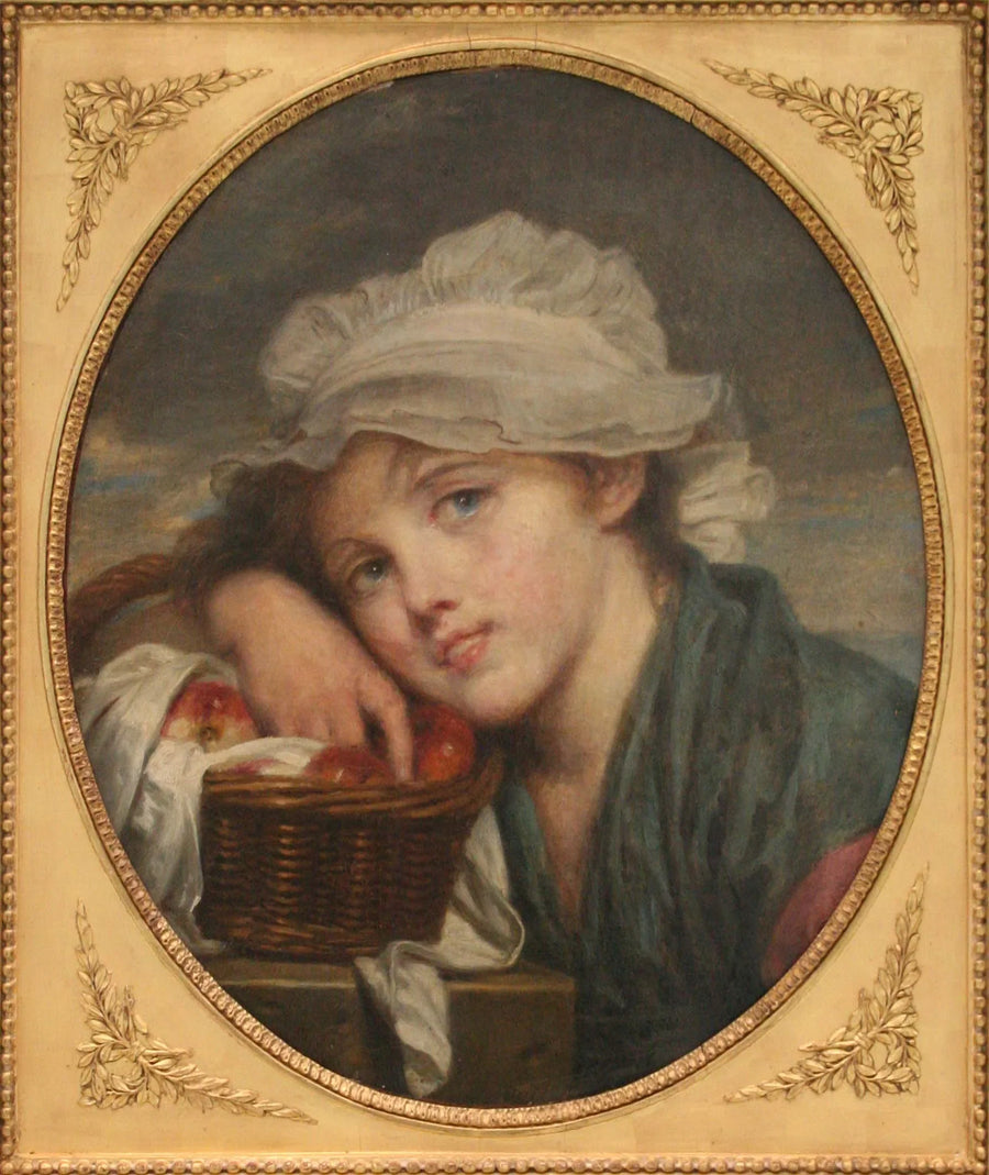 Młoda dziewczyna z koszykiem - Jean-Baptiste Greuze