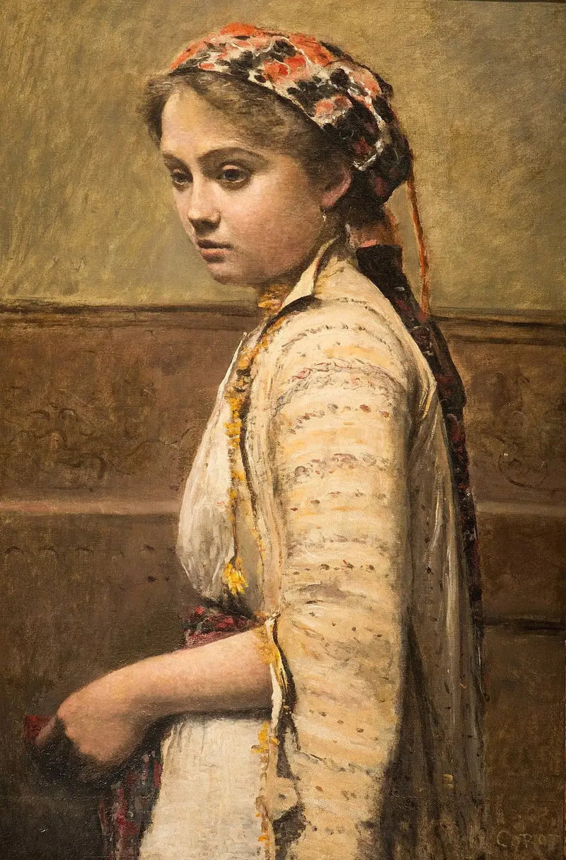 Młoda Greczynka - Jean-Baptiste Camille Corot