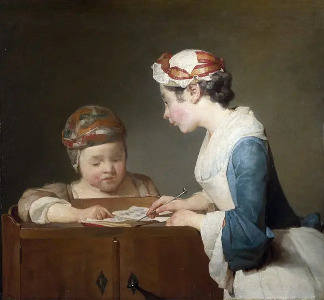 Młoda nauczycielka - Jean Simeón Chardin