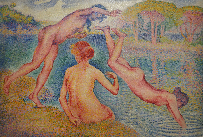 Wesołe kąpiele - Henri-Edmond Cross