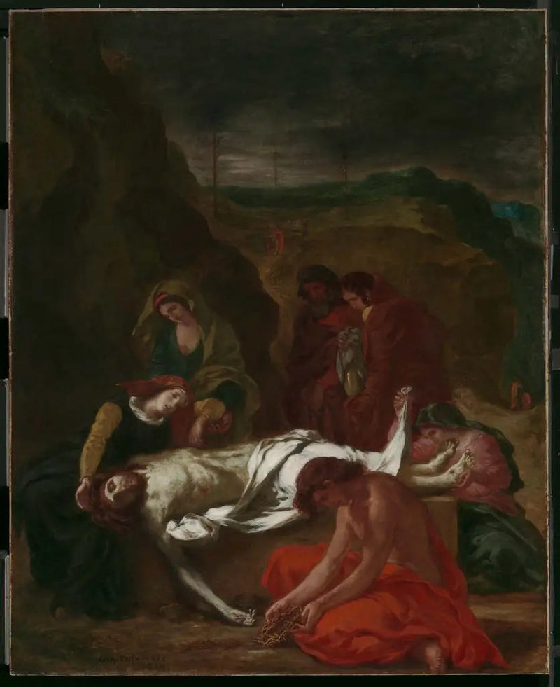 Lamentacja (Chrystus w grobie) - Eugène Delacroix