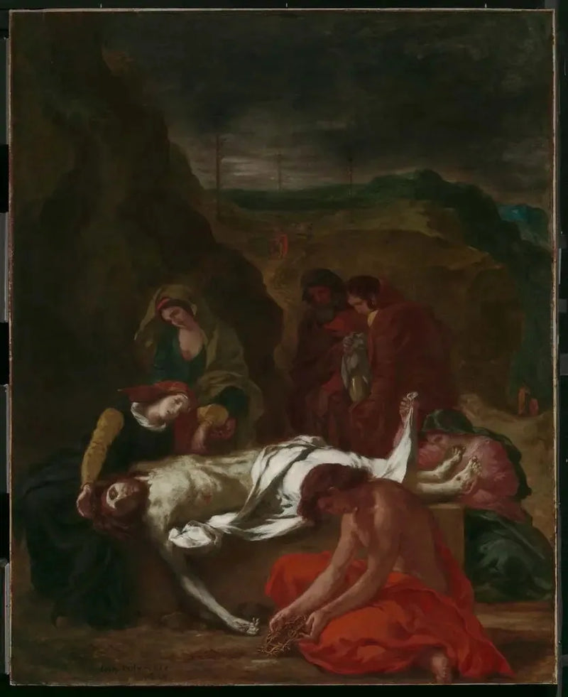 Lamentacja (Chrystus w grobie) - Eugène Delacroix