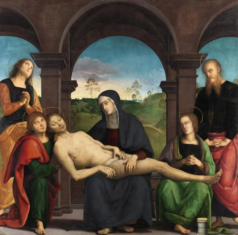 Lamentacja na martwym Chrystusie - Pietro Perugino