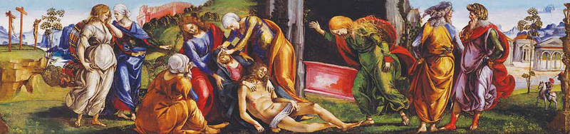 Lamentacja nad ciałem zmarłego Chrystusa - Luca Signorelli