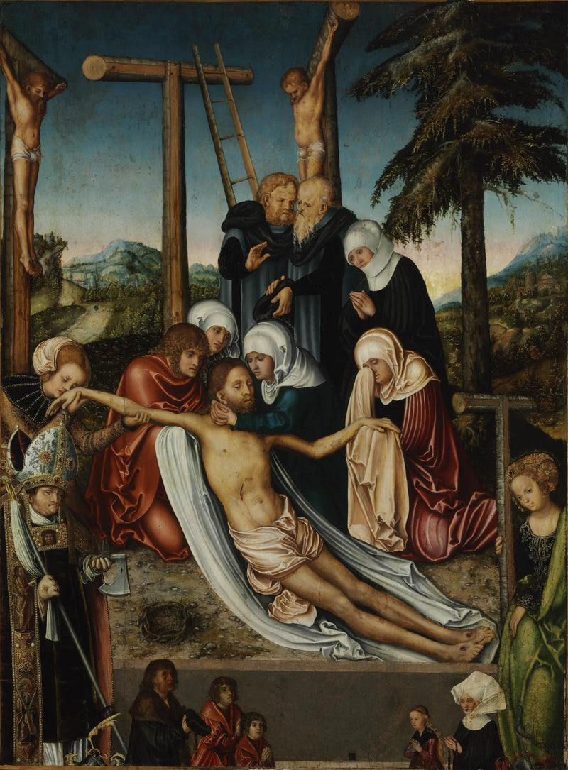 Lamentacja nad ciałem zmarłego Chrystusa - Lucas Cranach Starszy