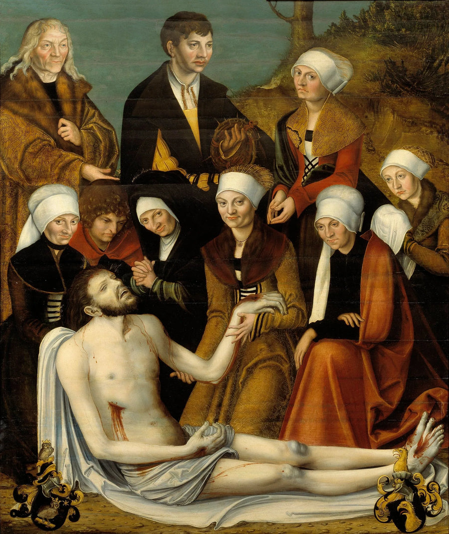 Lamentacja nad ciałem Zmarłego Chrystusa - Lucas Cranach Starszy
