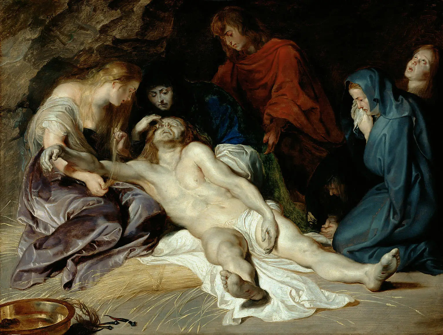 La lamentation sur le corps du Christ mort. - Peter Paul Rubens - Alpha Reproduction