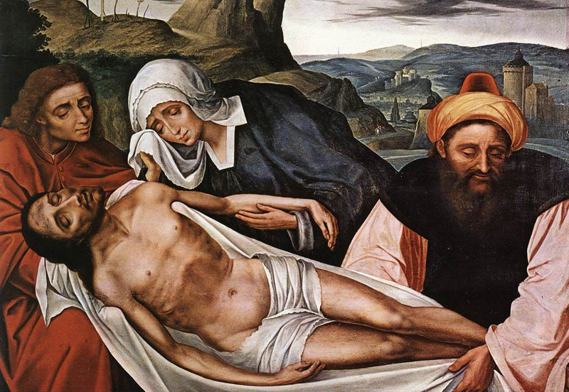 Lamentacja na ciele zmarłego Chrystusa - Quentin Metsys