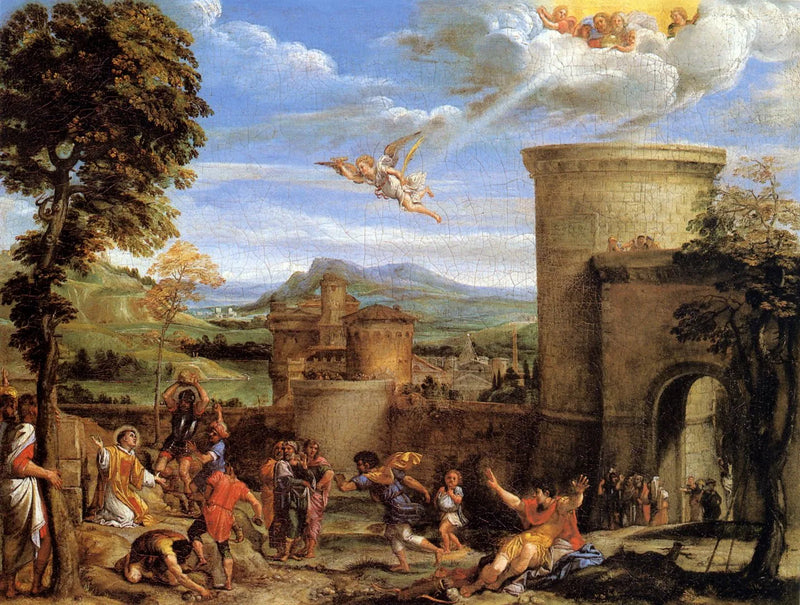 Skazanie świętego Szczepana - Annibale Carracci