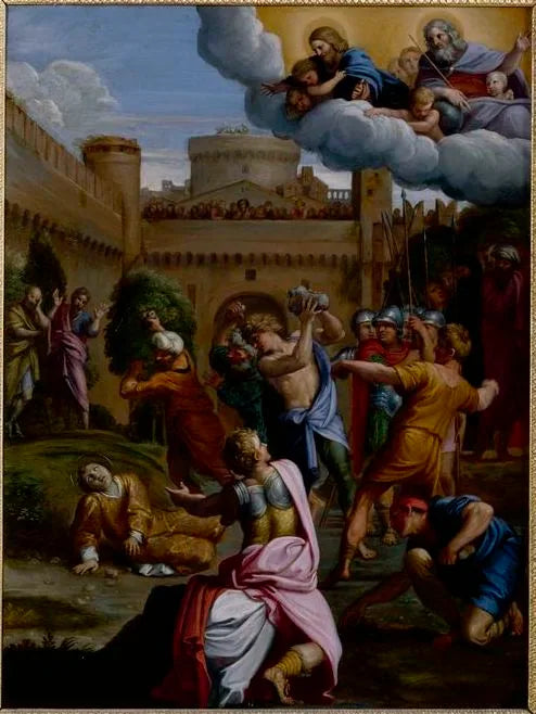 Lapidacja św. Szczepana - Domenichino