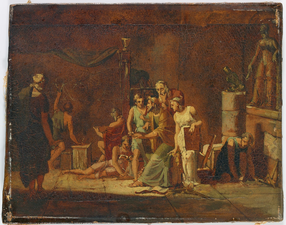 La leçon d'Archimède - Pierre-Narcisse Guérin image 1 reproduction réalisée par Alpha Reproduction