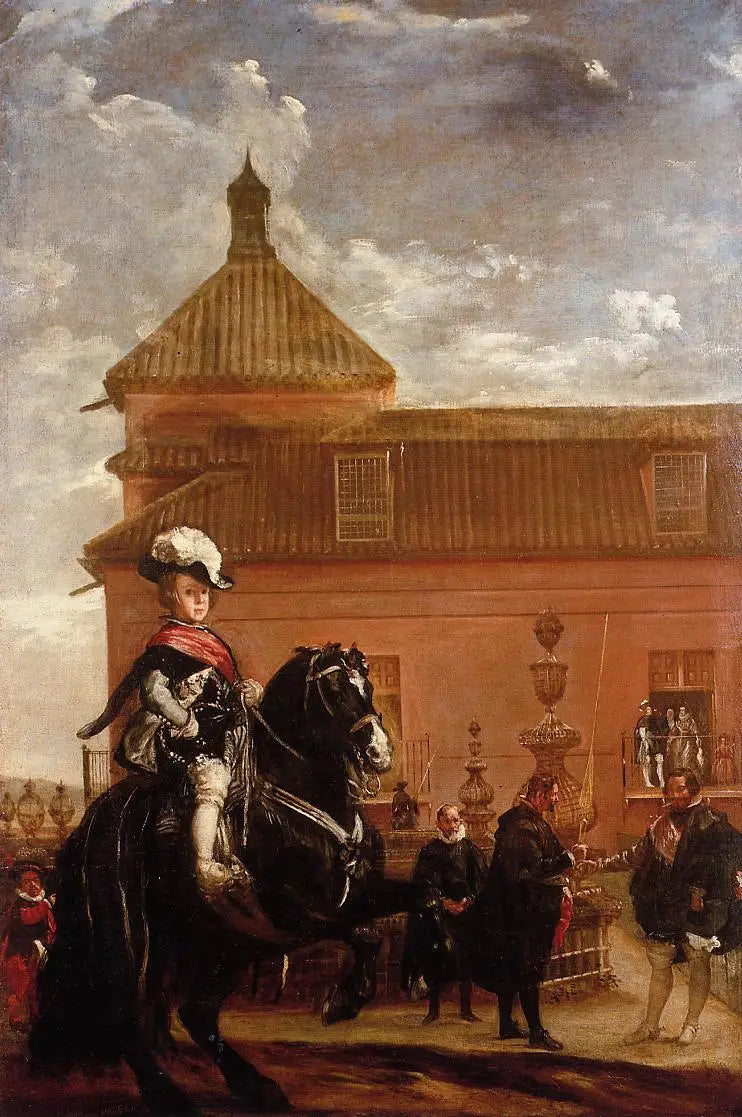 Lekcja jazdy konnej księcia Balthazara Carlosa - Diego Velázquez