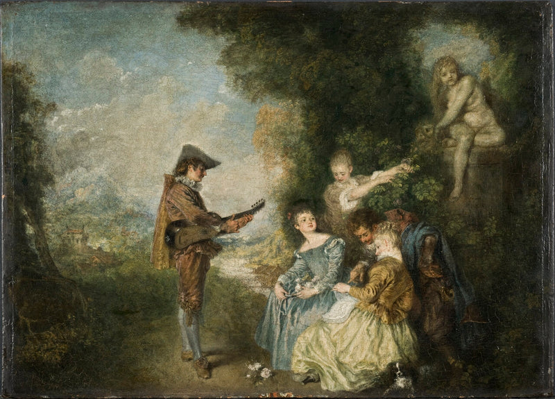 Lekcja miłości - Antoine Watteau