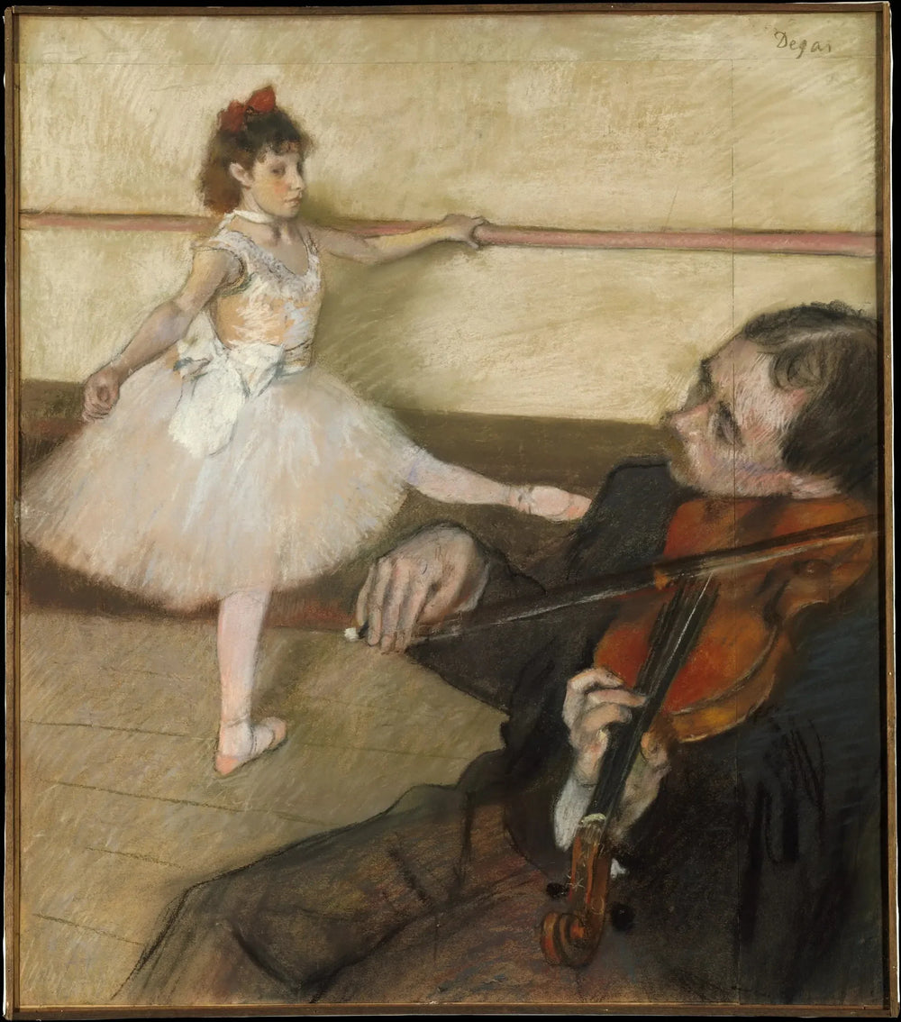 La leçon de danse - Edgar Degas image 1 reproduction de peinture à l’huile