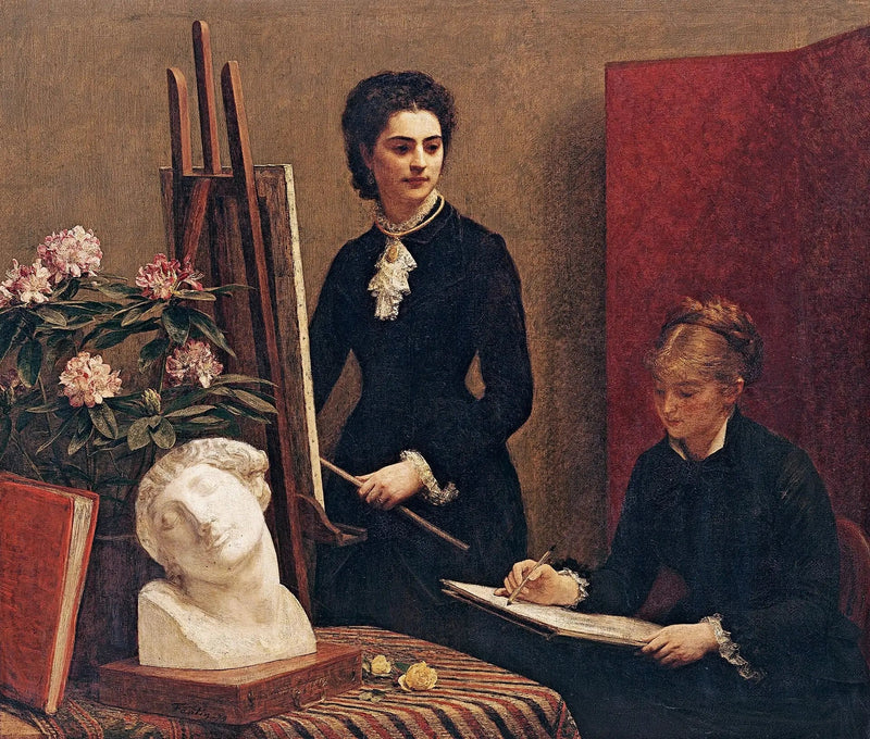 Lekcja rysunku w pracowni - Henri Fantin-Latour