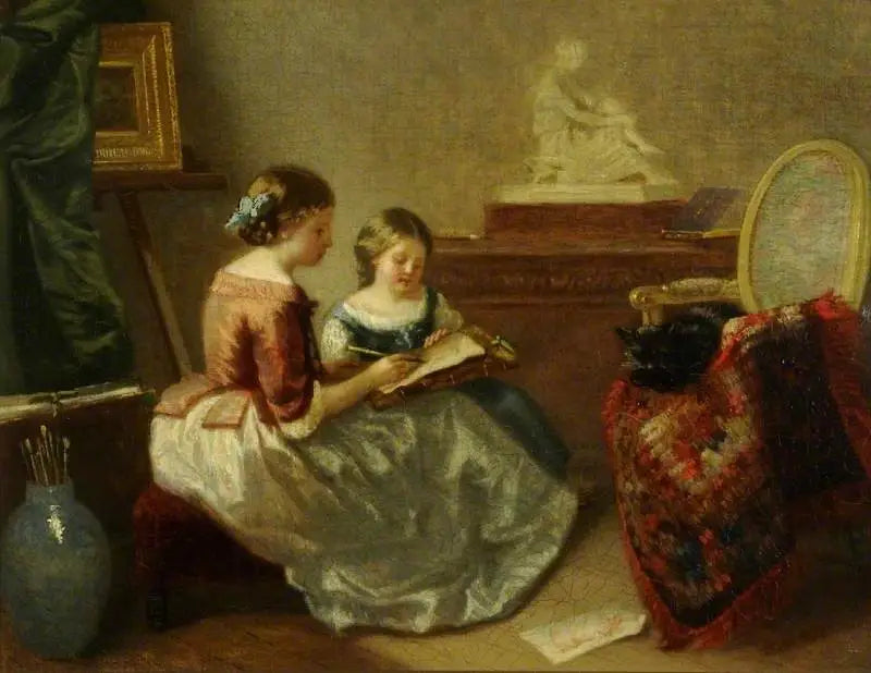 Lekcja rysunku - Jean-Honoré Fragonard