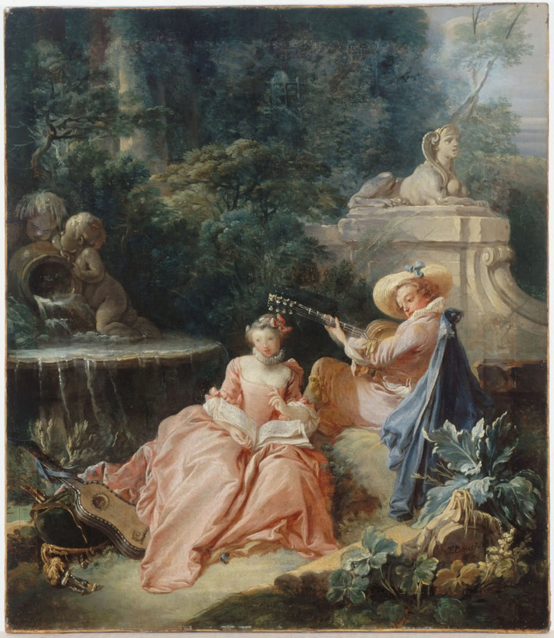 Lekcja muzyki - François Boucher