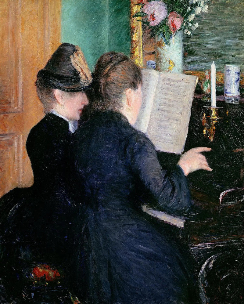 Lekcja fortepianu - Gustave Caillebotte