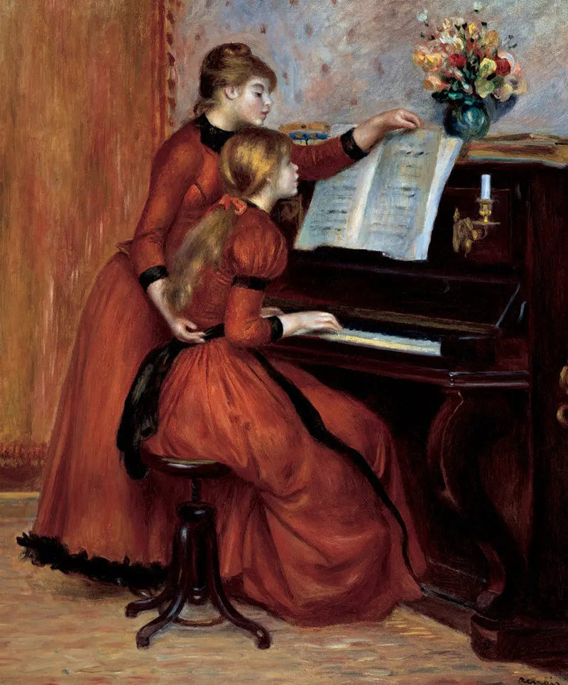 Lekcja fortepianu - Pierre-Auguste Renoir