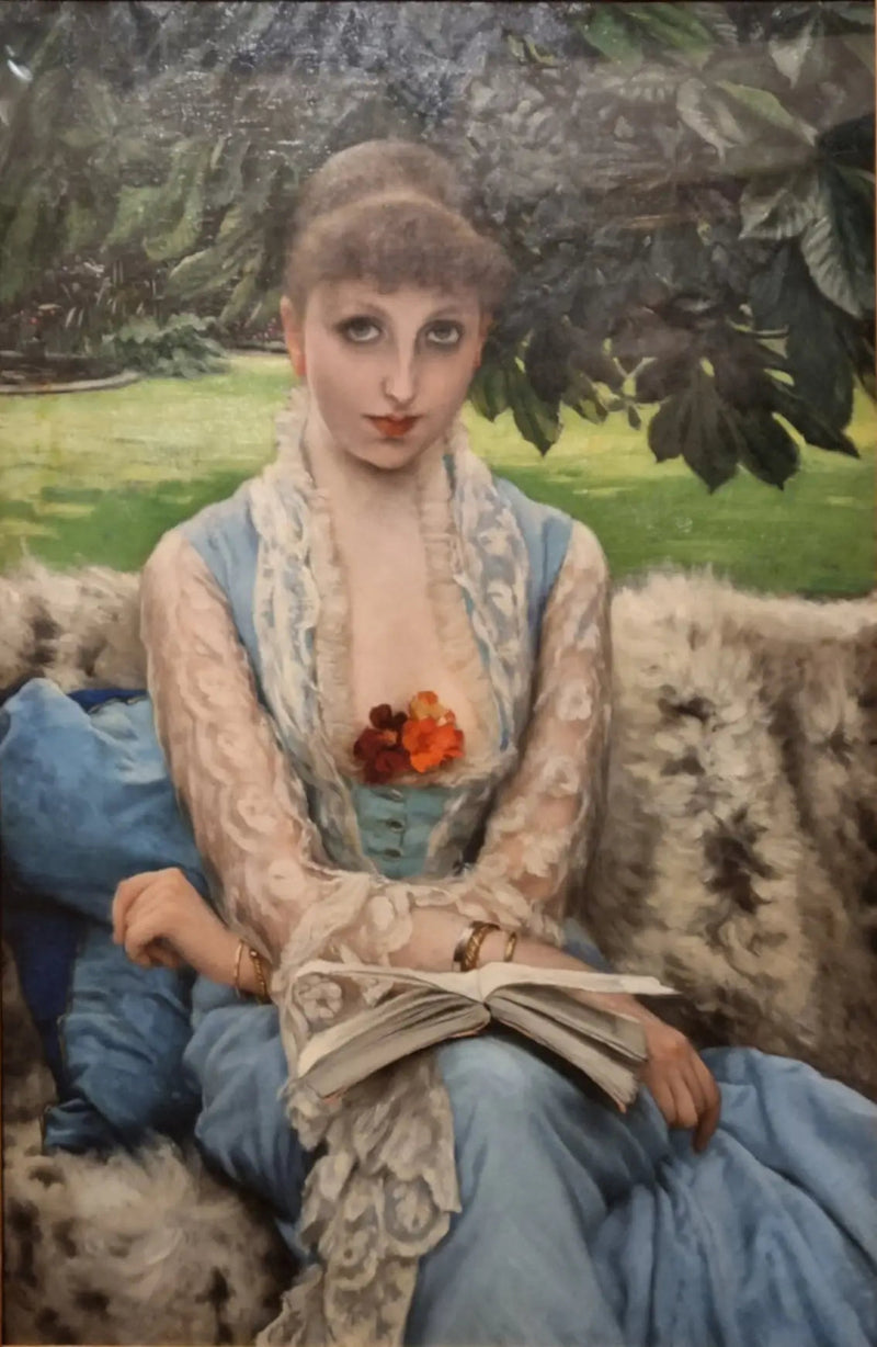 Czytanie w parku - James Tissot