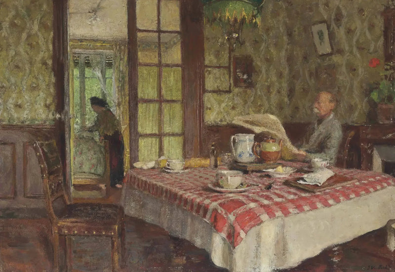Czytanie w jadalni, Vaucresson - Édouard Vuillard