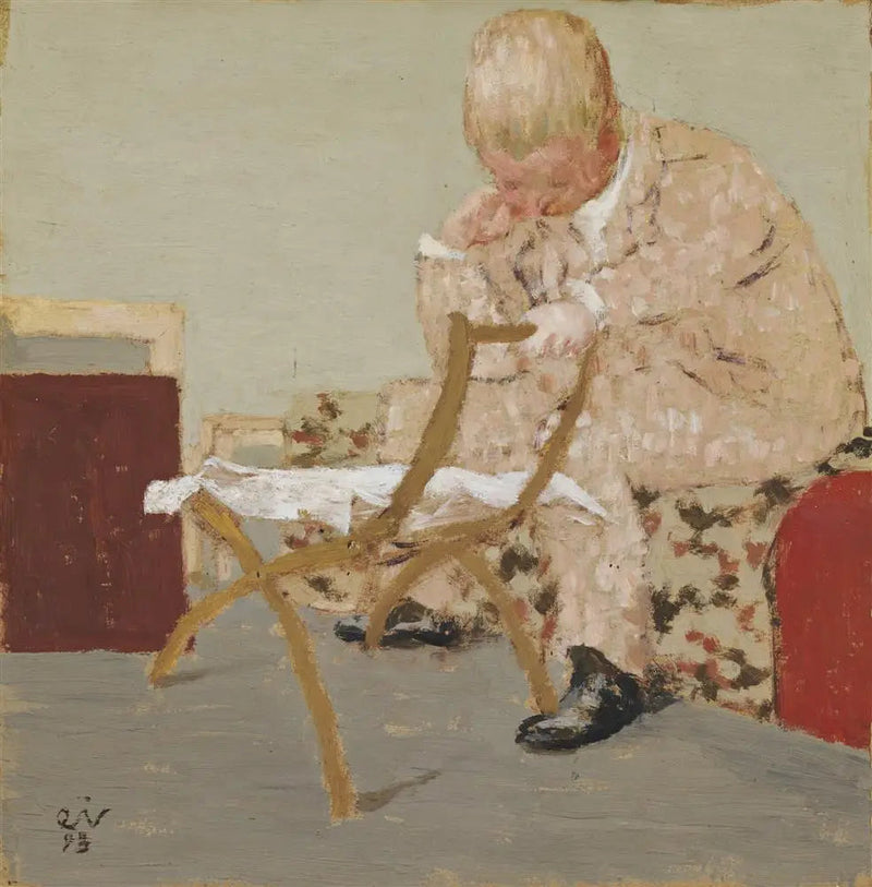 Czytanie gazety - Édouard Vuillard