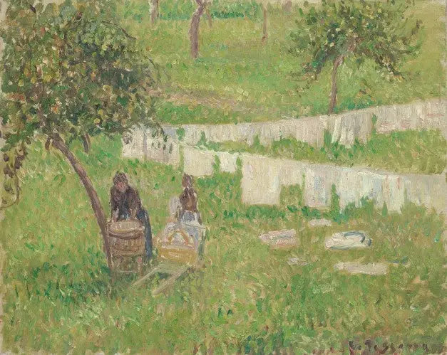 Pranie w Éragny - Camille Pissarro