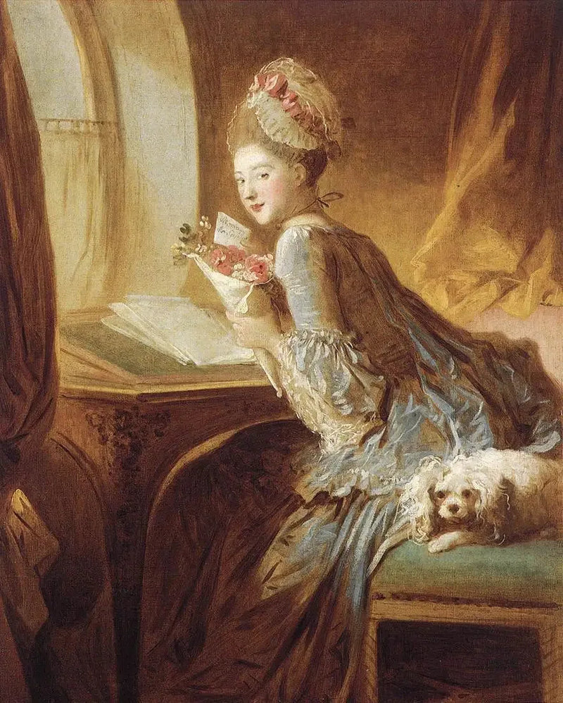 List miłosny - Jean-Honoré Fragonard