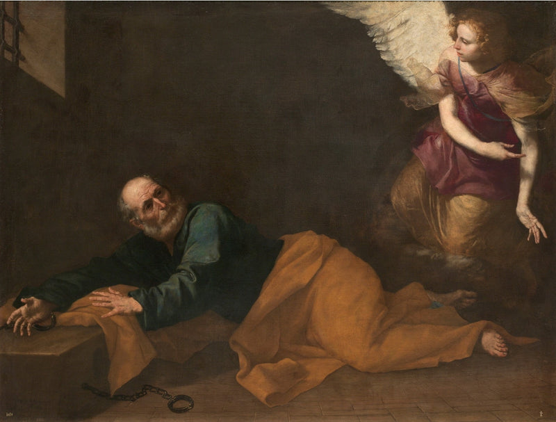 Wyzwolenie św. Piotra - Jusepe de Ribera