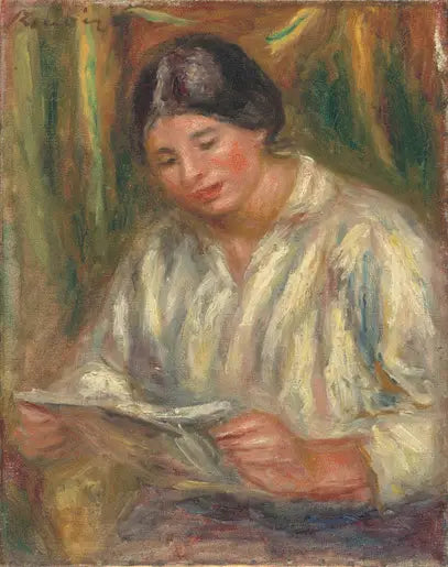 Biała czytelniczka - Pierre-Auguste Renoir