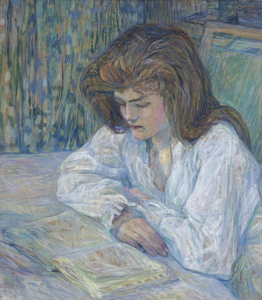 Czytająca - Henri de Toulouse-Lautrec